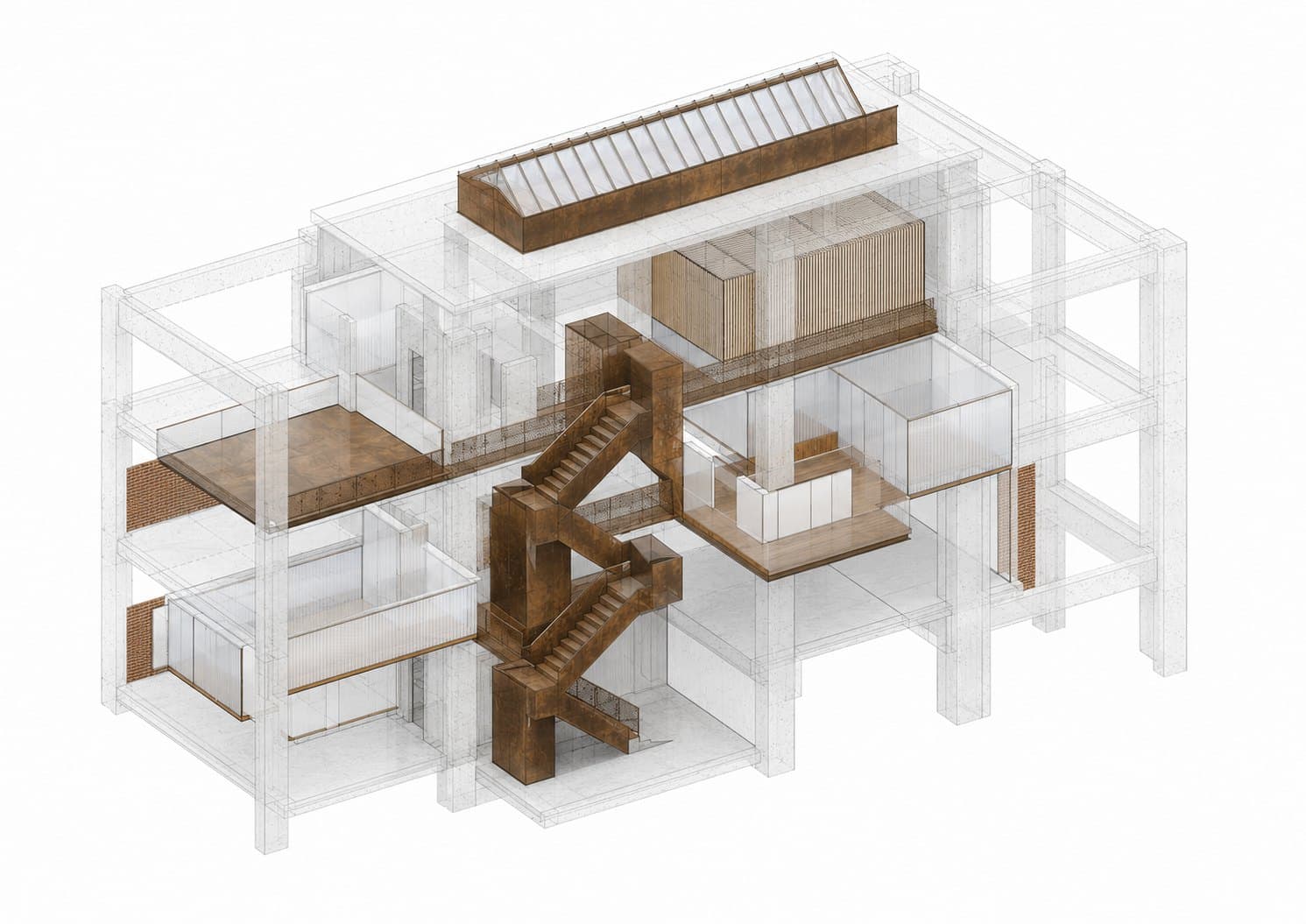 Plans, sections and elevations