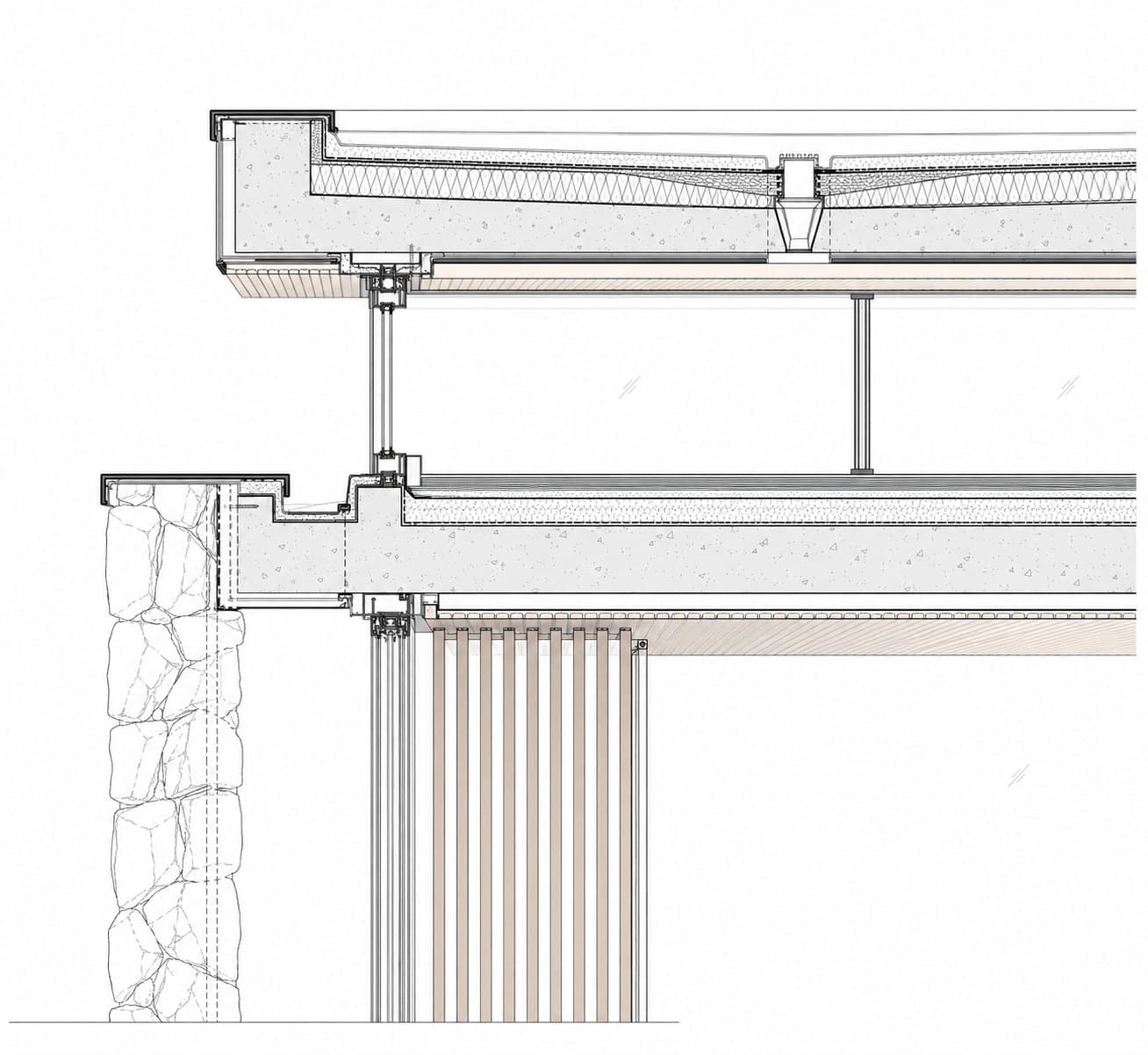 Plans, sections and elevations