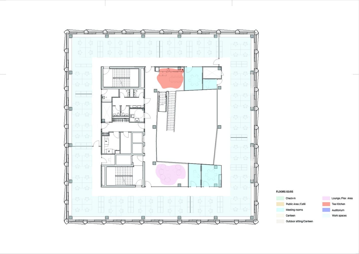 Plans, sections and elevations
